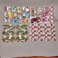 godjul-julemandshoveder-grangrene-julemænd-vintage-glansbilleder